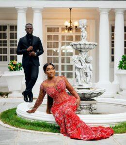 Emmanuel Agyeman Badu and fiancée, Regitta