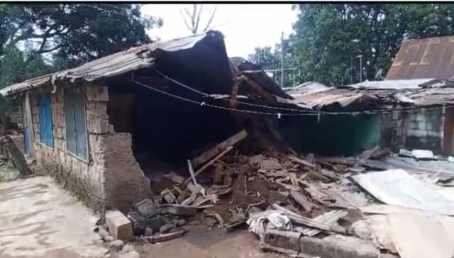 building demolished at achimota.